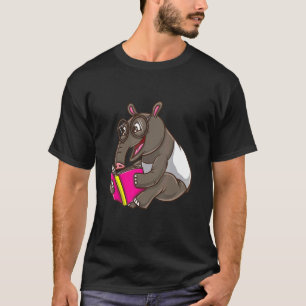 Camiseta Biblioteca animal del libro de lectura Tapir