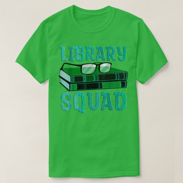 Camiseta Biblioteca Biblioteca Squad Book Lover Leading Clu (Diseño del anverso)