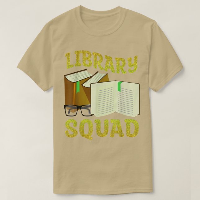 Camiseta Biblioteca Biblioteca Squad Book Lover Leading Clu (Diseño del anverso)