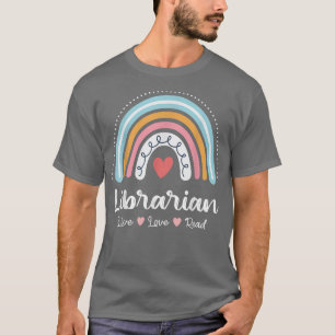 Camiseta Biblioteca bibliotecaria Squad Book Lover Rainbow 