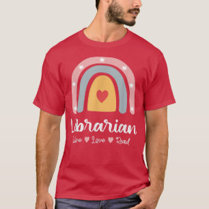 Camiseta Biblioteca bibliotecaria Squad Book Lover Rainbow 