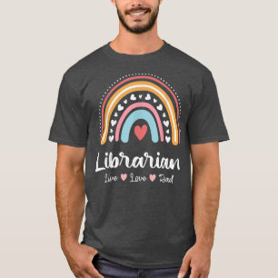 Camiseta Biblioteca bibliotecaria Squad Book Lover Rainbow 
