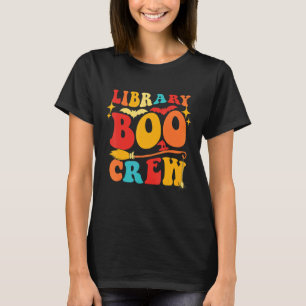 Camiseta Biblioteca Boo Crew Bibliotecario Escolar Hallowee