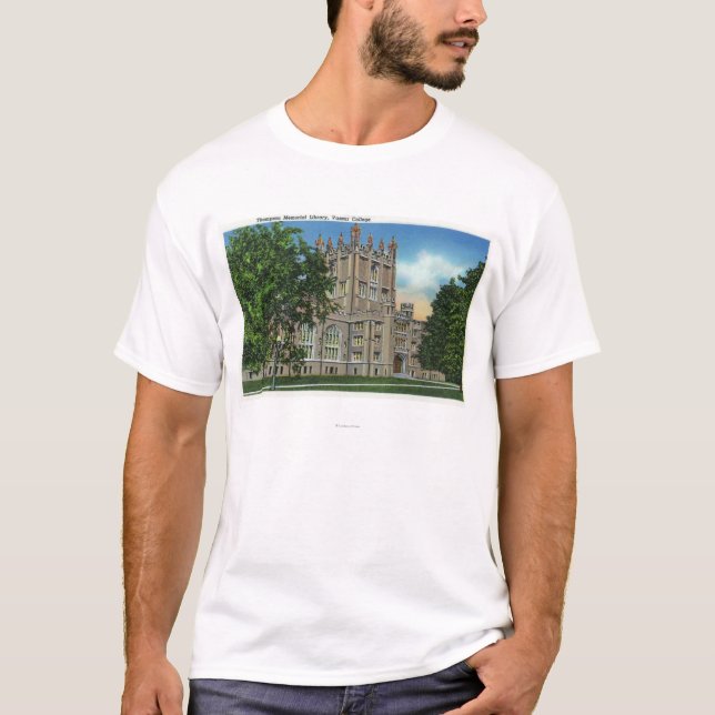 Camiseta Biblioteca conmemorativa de Thompson, universidad (Anverso)