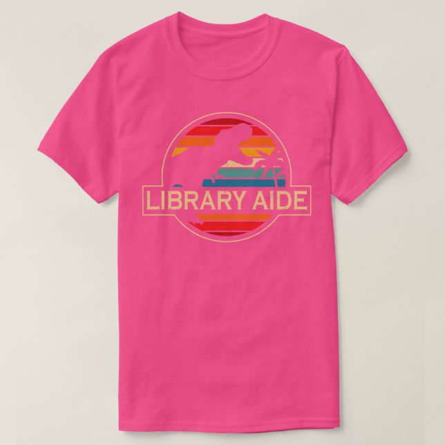 Camiseta Biblioteca de Aide Dinosaur (Diseño del anverso)