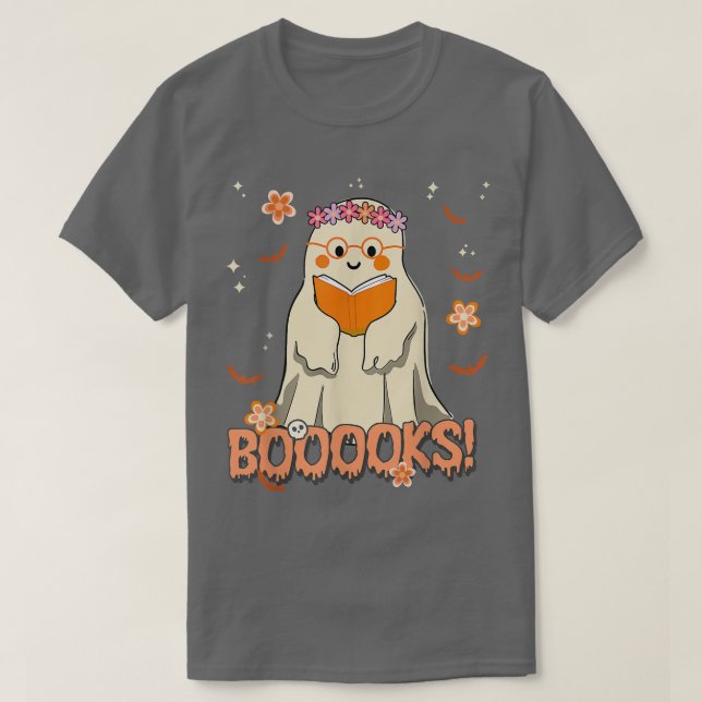 Camiseta Biblioteca de libros de lectura del libro fantasma (Diseño del anverso)