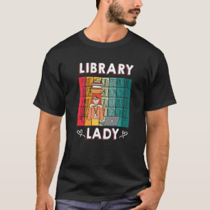 Camiseta Biblioteca de libros de librerías Lady U2013