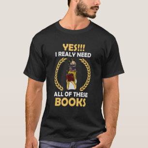 Camiseta Biblioteca de libros de libros de literatura 9