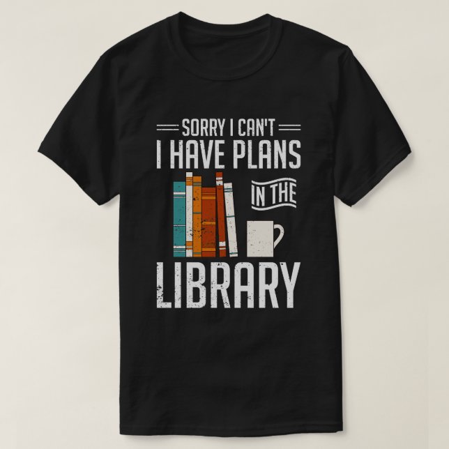 Camiseta Biblioteca de libros divertidos Nerd leyendo libro (Diseño del anverso)