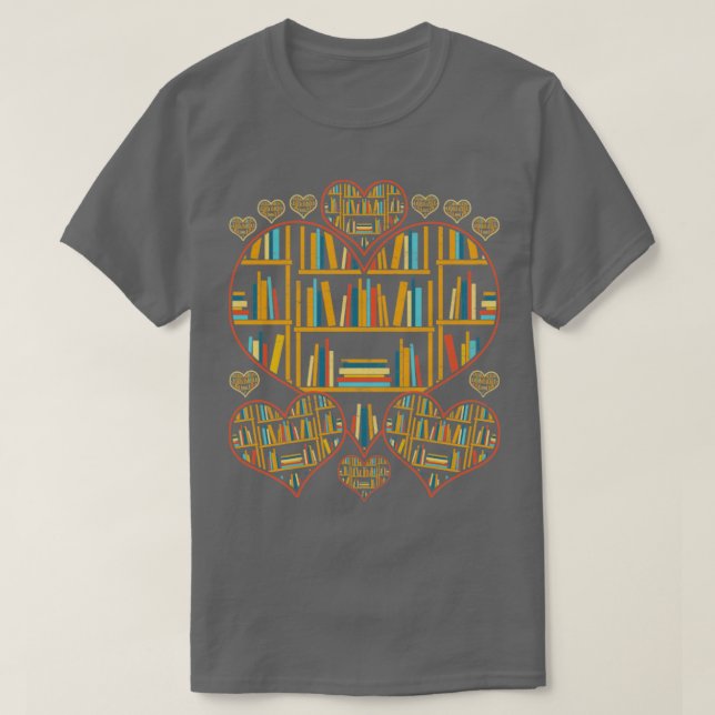 Camiseta Biblioteca de libros Lover Literatura Bookworm Hea (Diseño del anverso)