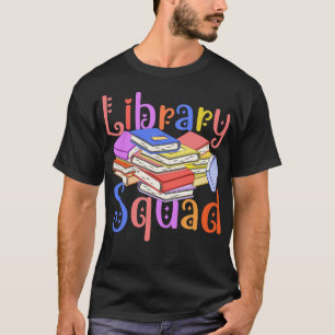 Camiseta Biblioteca de Literatura Libro Escuadrón Leyendo L