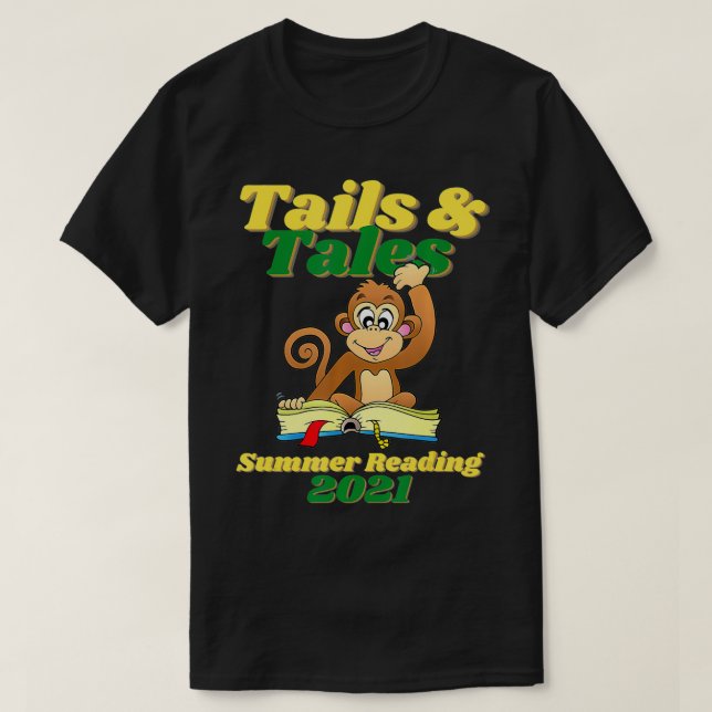 Camiseta Biblioteca de Monkey 2021: Lectura de verano de ve (Diseño del anverso)