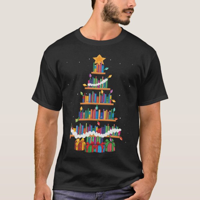 Camiseta Biblioteca de navidades Biblioteca de Árboles Bibl (Anverso)