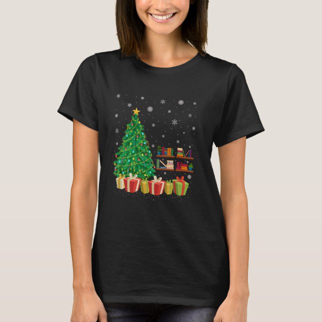 Camiseta Biblioteca de navidades de la Biblioteca Santa Hat (Anverso)