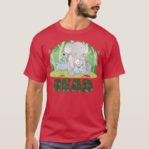 Camiseta Biblioteca de profesores Leer libro Club Elephant 
