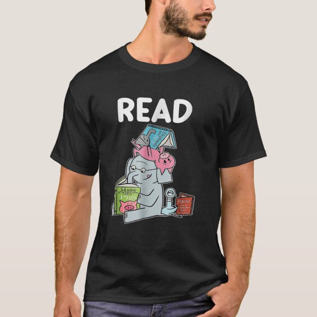 Camiseta Biblioteca de profesores Leer libro Club Piggie El (Anverso)