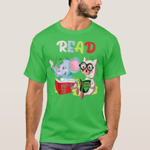 Camiseta Biblioteca de profesores Leer libro Club Piggie El
