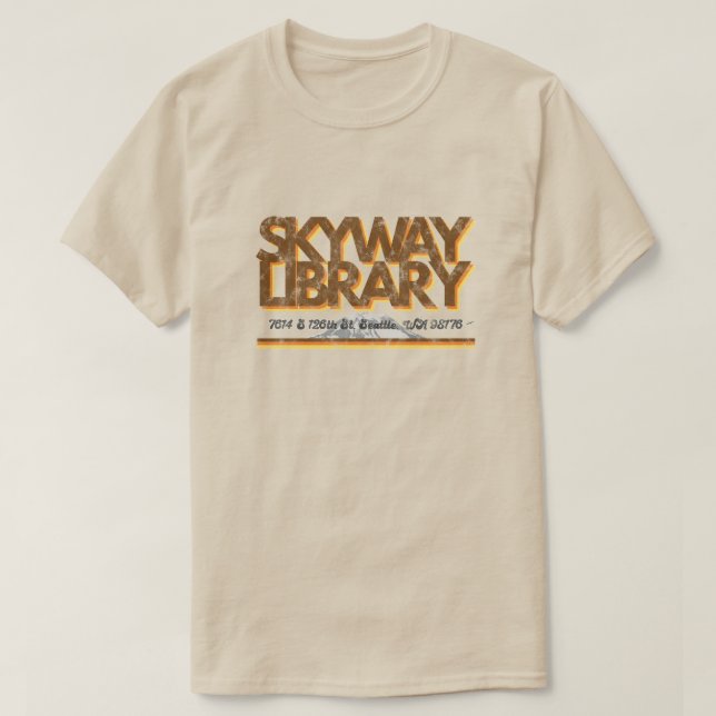 Camiseta Biblioteca de Skyway de los años 1970 (Diseño del anverso)
