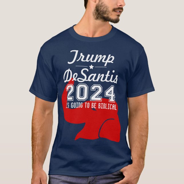 CAMISETA BIBLIOTECA DE TRUMP DESANTIS 2024 (Anverso)