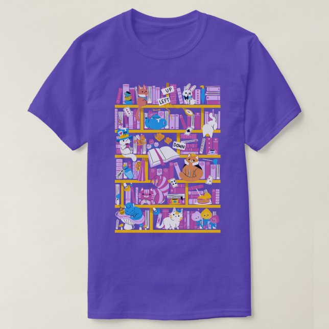 Camiseta Biblioteca de Wonderland (Diseño del anverso)