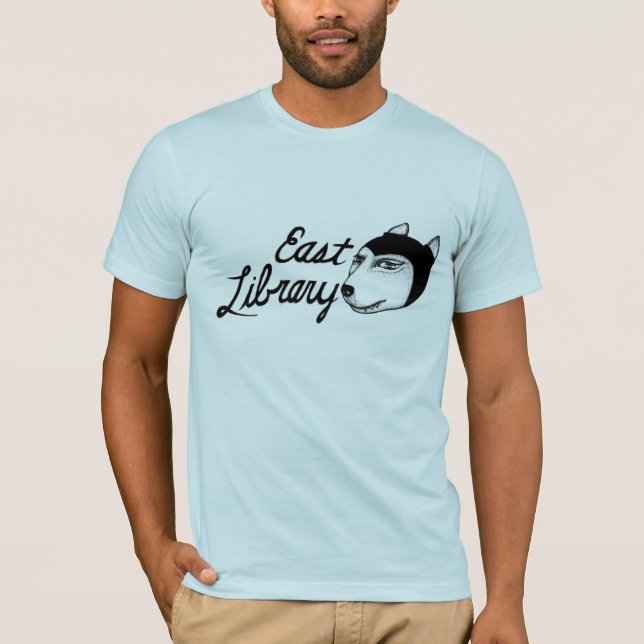Camiseta biblioteca del este (Anverso)