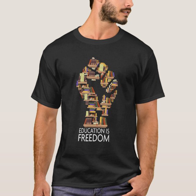Camiseta Biblioteca del Mes de la Historia Negra Libros Man (Anverso)