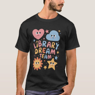 Camiseta Biblioteca Dream Team Funny Library Crew Re