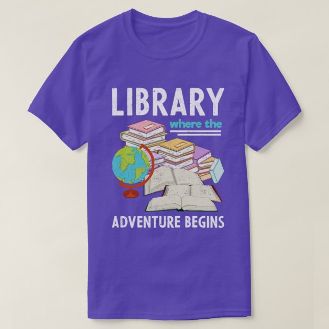 Camiseta Biblioteca Graciosa Lover Leer Bibliotecario (Diseño del anverso)
