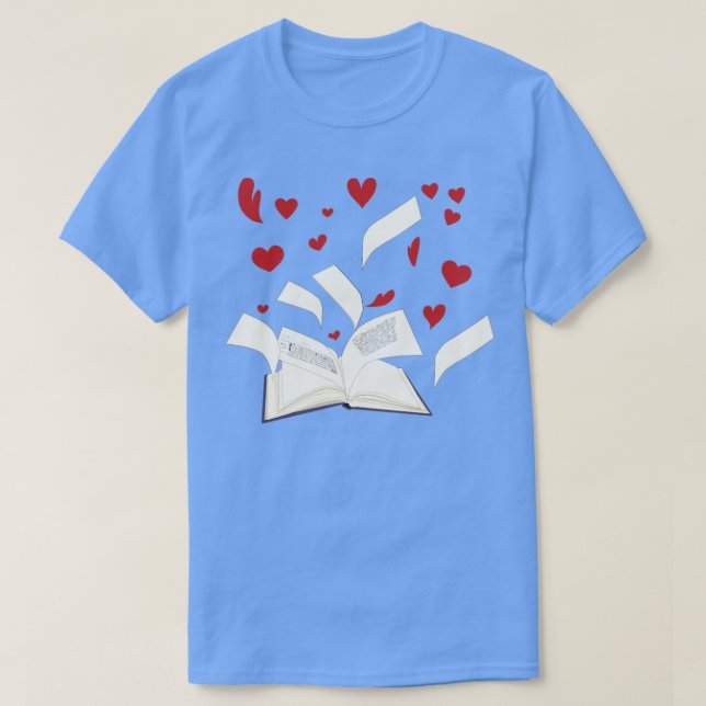 Camiseta Biblioteca Nerarian de libros de lectura de libros (Diseño del anverso)