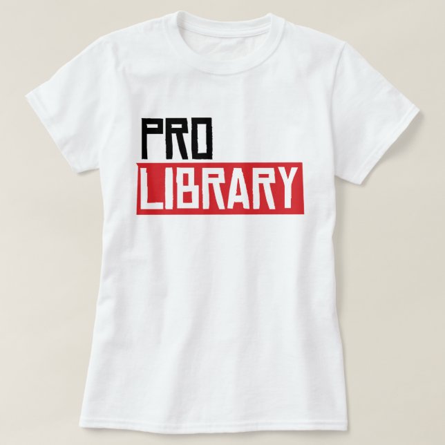 CAMISETA BIBLIOTECA PRO (Diseño del anverso)