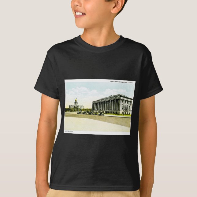Camiseta Biblioteca pública y capitolio del estado, Denver, (Anverso)