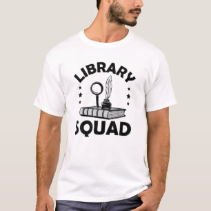 Camiseta Biblioteca Squad Leyendo Bibliotecarios Coworker A