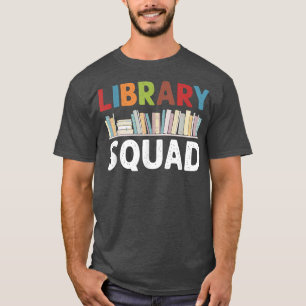 Camiseta Biblioteca Squad Librarian Crew Bookworm Leading B