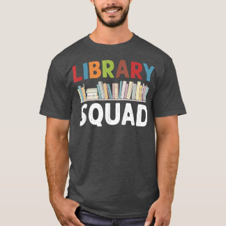 Camiseta Biblioteca Squad Librarian Crew Bookworm Leading B