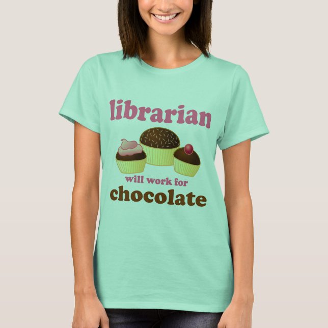Camiseta bibliotecaria divertida (Anverso)