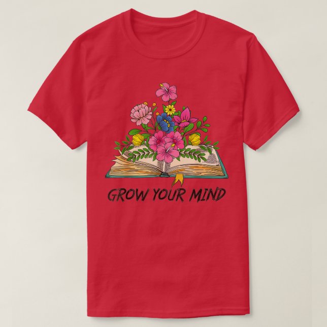 Camiseta Bibliotecario amante de libros cultiva tu mente le (Diseño del anverso)