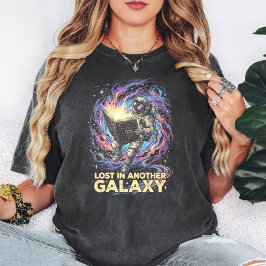 Camiseta Bibliotecario Cósmico Astronauta Leyendo En Galaxi