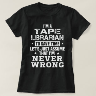 Camiseta Bibliotecario de cinta