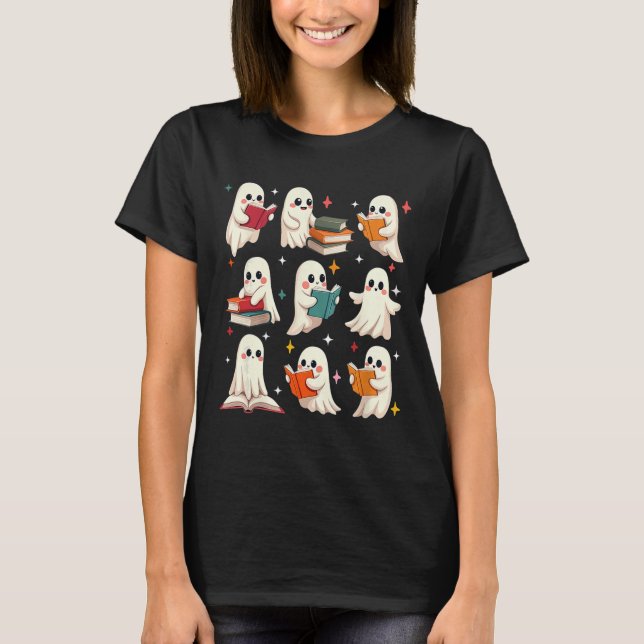 Camiseta Bibliotecario de disfraces de disfraces de Hallowe (Anverso)