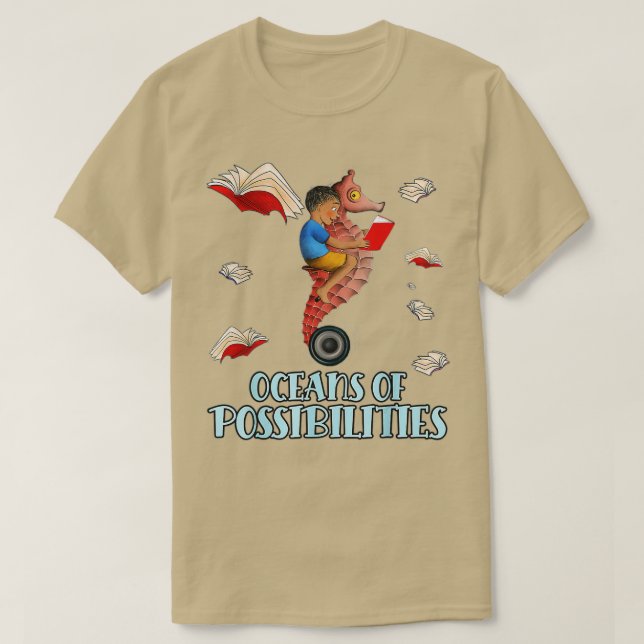 Camiseta Bibliotecario de Summer Leading 2022 sobre los océ (Diseño del anverso)