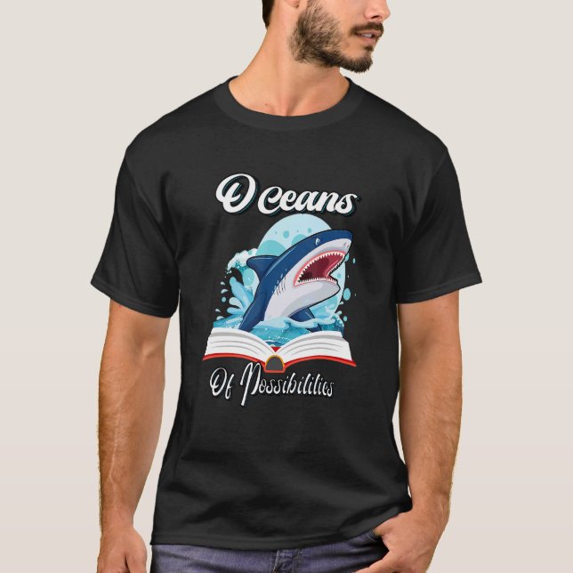 Camiseta Bibliotecario De Summer Reading 2022 Oceans Of Pos (Anverso)