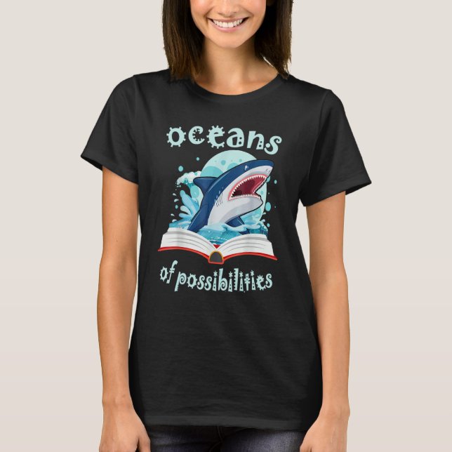 Camiseta Bibliotecario De Summer Reading 2022 Oceans Of Pos (Anverso)