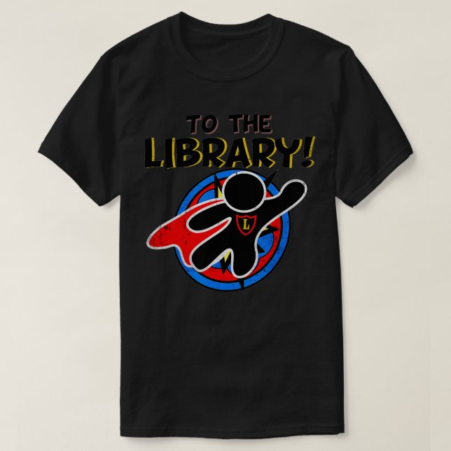 Camiseta Bibliotecario De Superheroína Molesta Cómic Con Sa (Diseño del anverso)