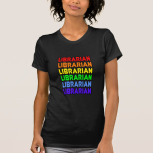 Camiseta Bibliotecario del arco iris