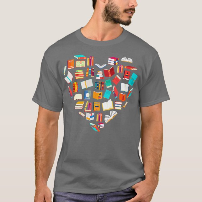 Camiseta Bibliotecario del club de lectura de "Book Lover H (Anverso)