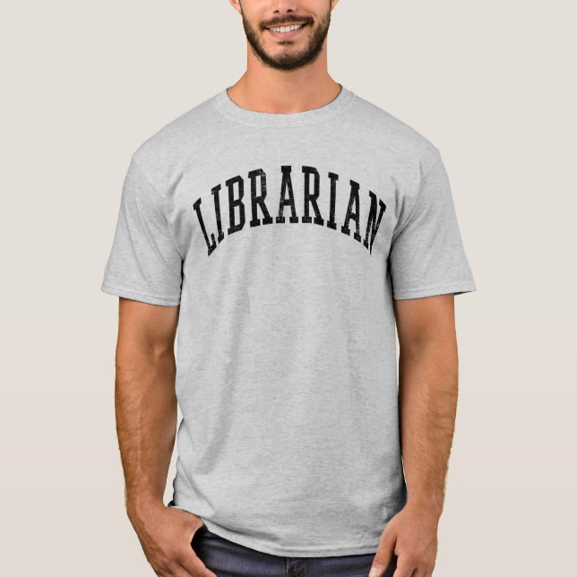 Camiseta Bibliotecario del vintage (Anverso)