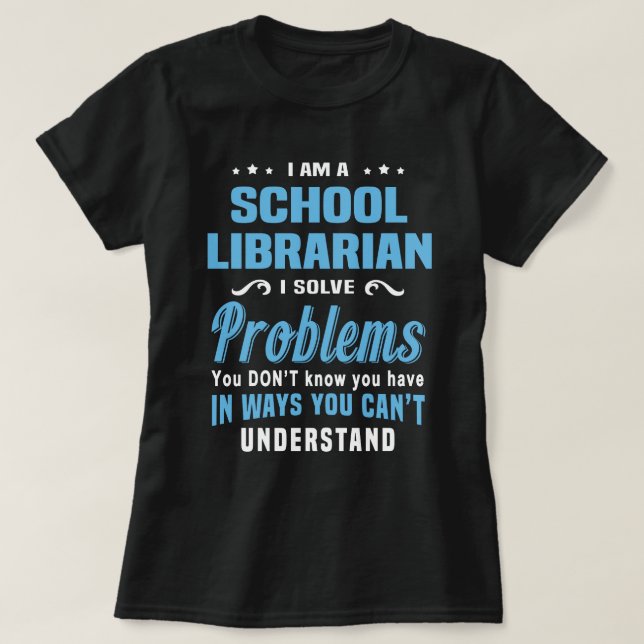 Camiseta Bibliotecario escolar (Diseño del anverso)