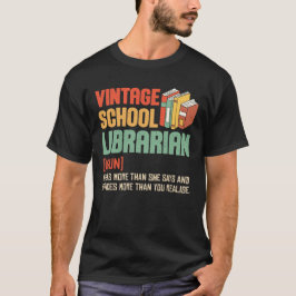 Camiseta Bibliotecario Escolar Pronunciación Divertida