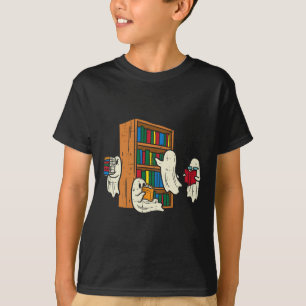 Camiseta Bibliotecario Halloween B de docente que lee libro