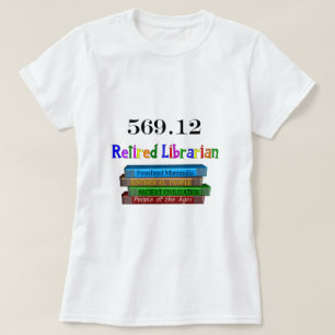 Camiseta Bibliotecario jubilado 569,0 (sistema decimal de